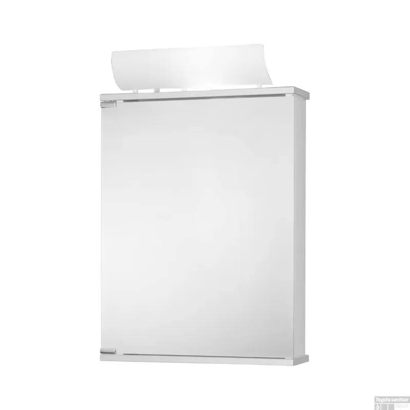 Spiegelkast Go By Van Marcke Entro 50x74x14cm MDF Verlichting Wit Express Levering