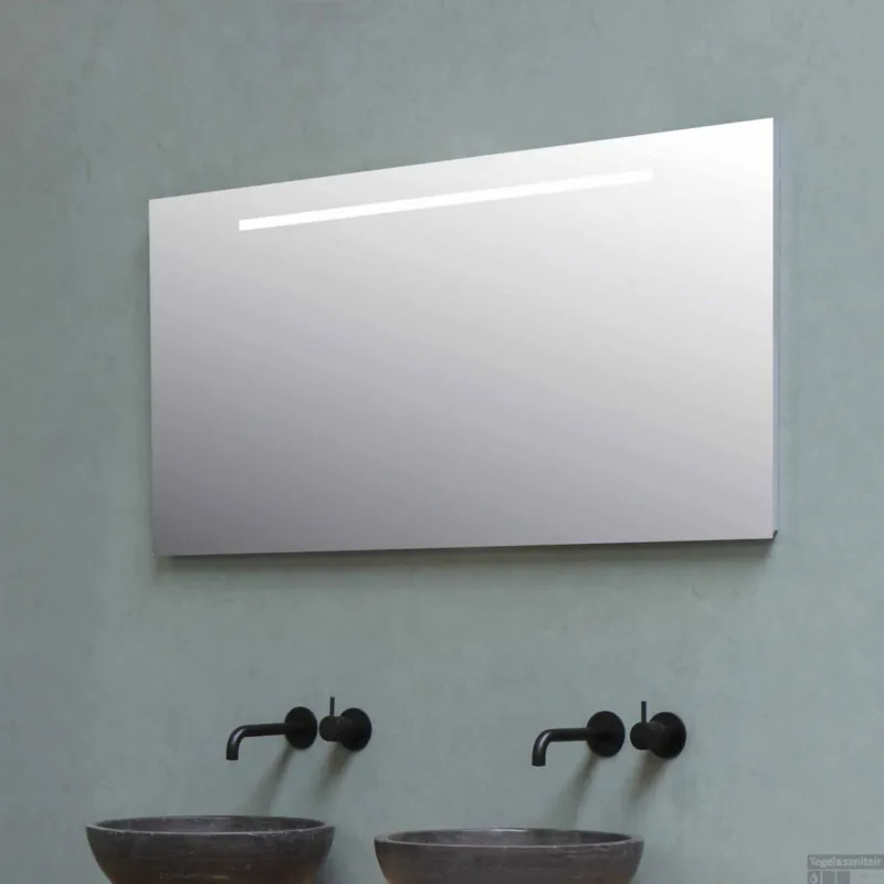Express Levering Badkamerspiegel BWS Salt Met LED 60x50 cm Zilver