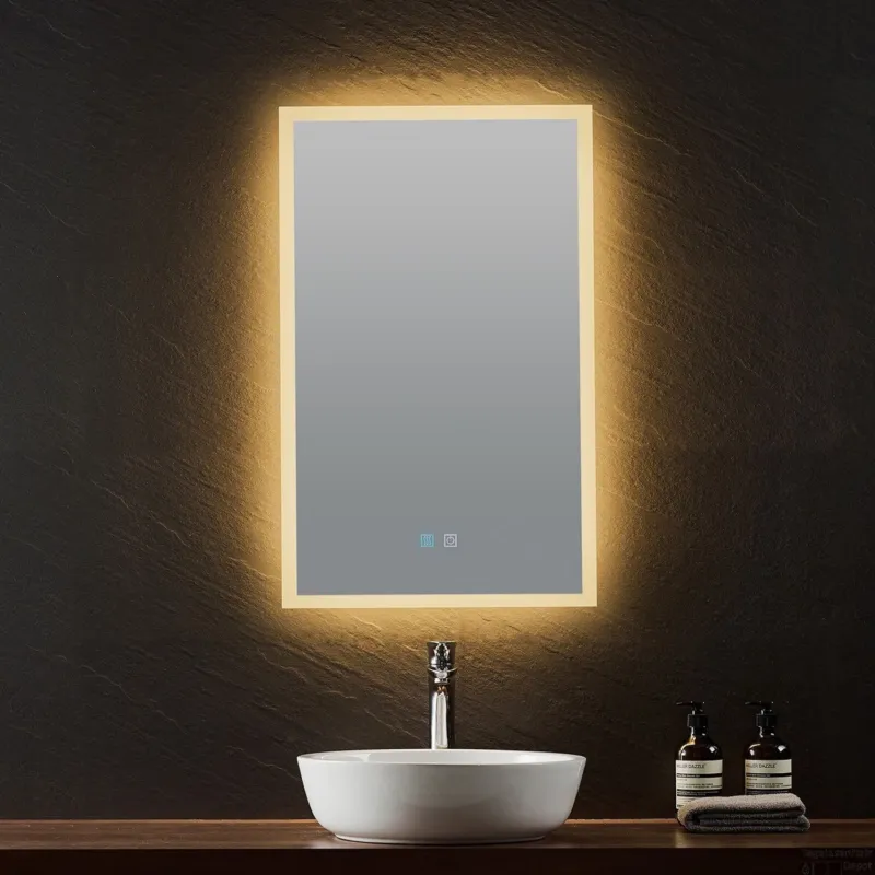 Badkamerspiegel Casajoy 45x70cm met Ledverlichting en Anticondens Voordeelprijs