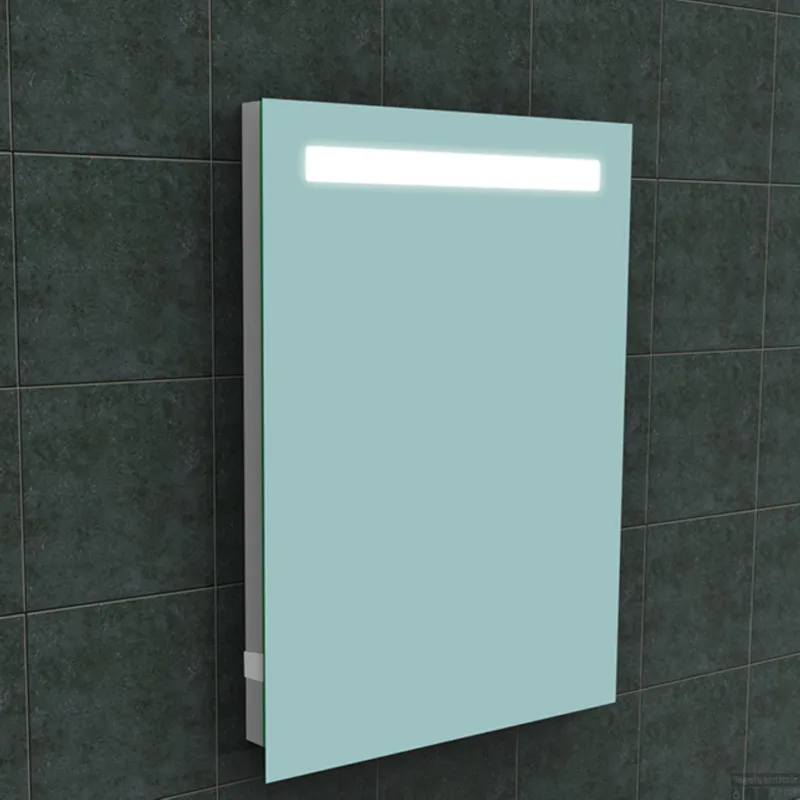 Badkamerspiegel BWS Mire Rechthoek Inclusief LED Verlichting + Stopcontact 60 cm Snelle Levering
