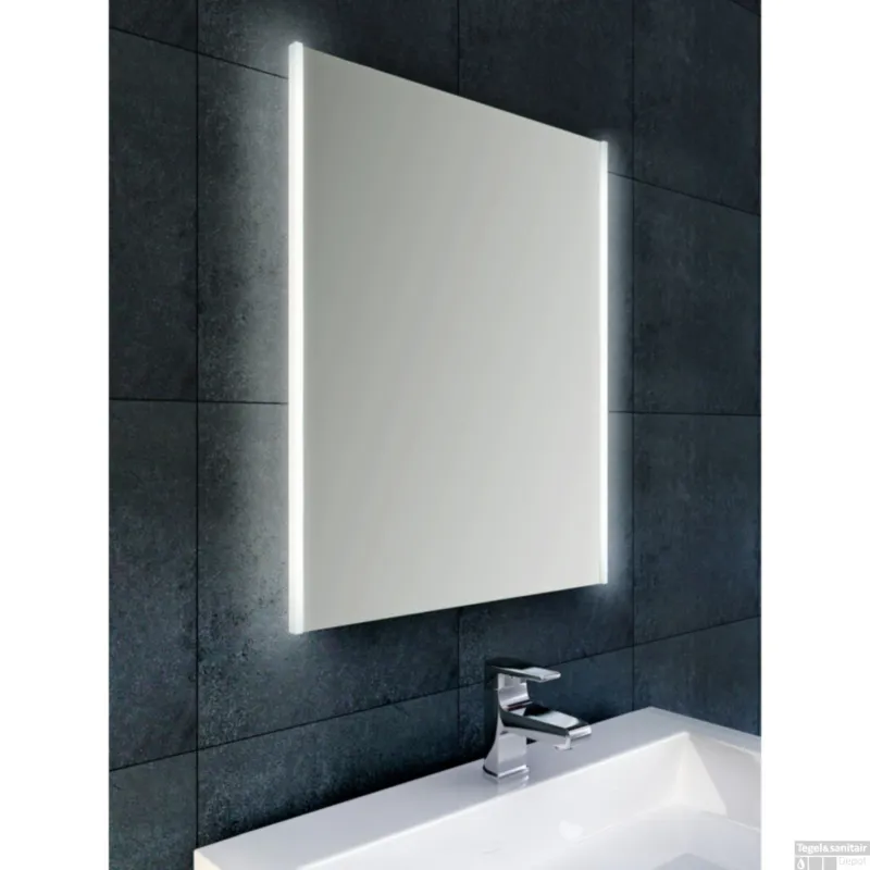 Spiegel Wiesbaden Duo-Led Condensvrij 80x60cm Op = Op