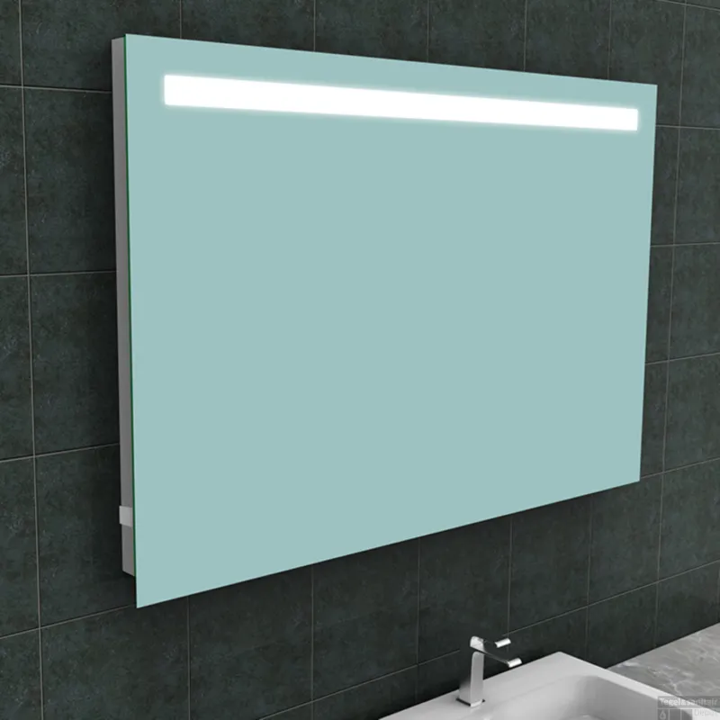 Badkamerspiegel BWS Mire Rechthoek Inclusief LED Verlichting + Stopcontact 120 cm Nieuw