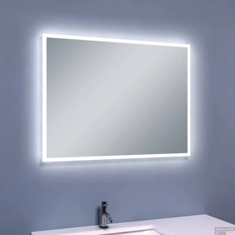 Seizoensaanbieding BWS LED Spiegel Rondom Dimbare Condensvrije 80x60 cm