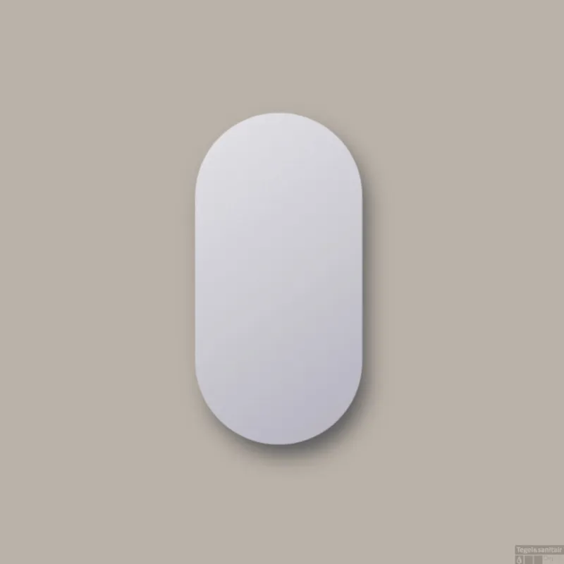 Spiegel Sanicare Q-Mirrors 70x100 cm Ovaal/Rond incl. ophangmateriaal Favoriet