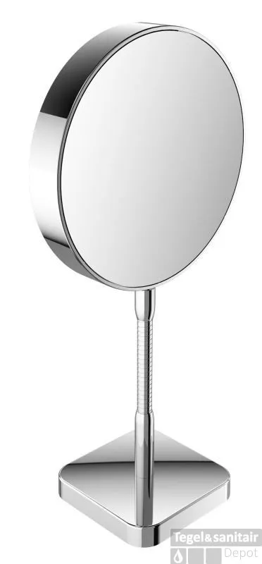 Snelle Levering Emco Staande Scheerspiegel Rond 202 Mm. Chroom