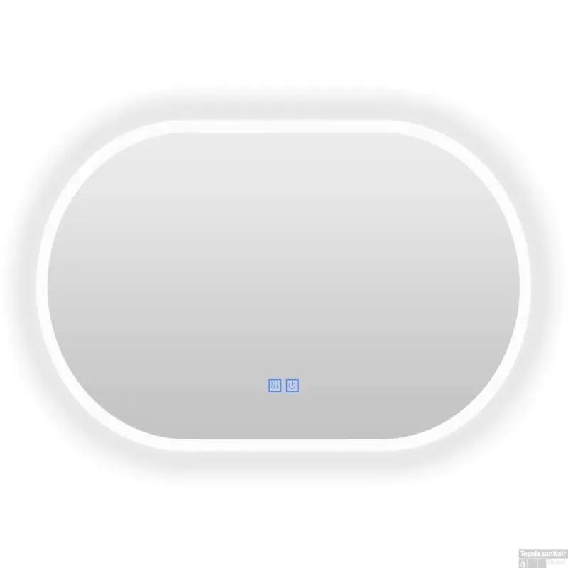 Bestseller Badkamerspiegel Casajoy Bright 90x60cm Ovaal Ledverlichting en Anticodens