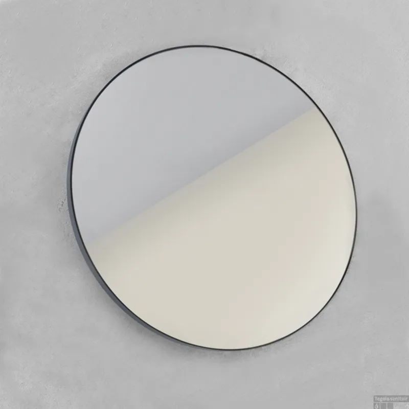 Direct Beschikbaar Spiegel LoooX Mirror Black Line Round 80cm