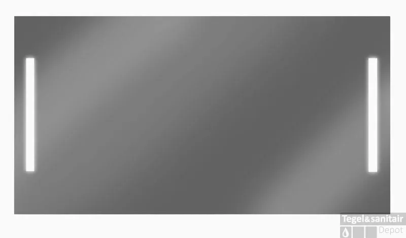 Beperkt Aanbod Looox M-line Spiegel 50x70 Cm.verlichting L+r En Verwarming