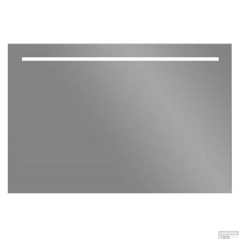 Bestseller LED Spiegel Sanilux Aluminium met Onderverlichting 100x70 cm Inclusief Spiegelverwarming