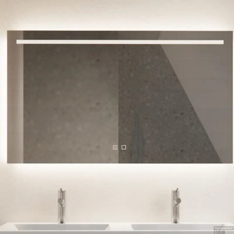 Seizoensaanbieding Spiegel Gliss Design Horizontaal Led Standaard Verlichting 90cm En Spiegelverwarming