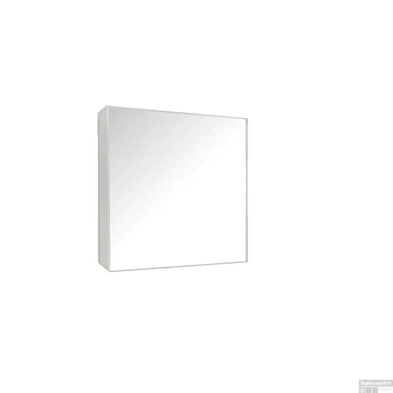 Spiegelkast Sanicare Qlassics 60 cm 1 Deur Grey-Wood Rechts Gecertificeerd