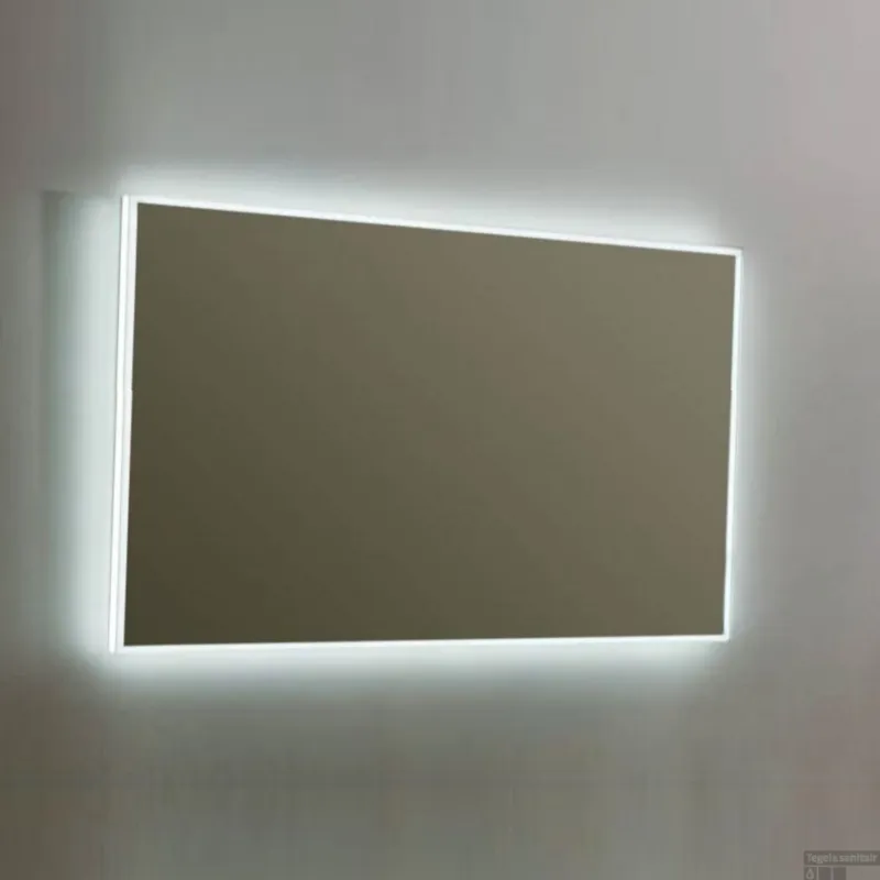 Rechtstreeks Van De Fabrikant Spiegel Sanilux Mirror Infinity 100x70x4,1 cm Aluminium met LED Verlichting en Touch Sensor