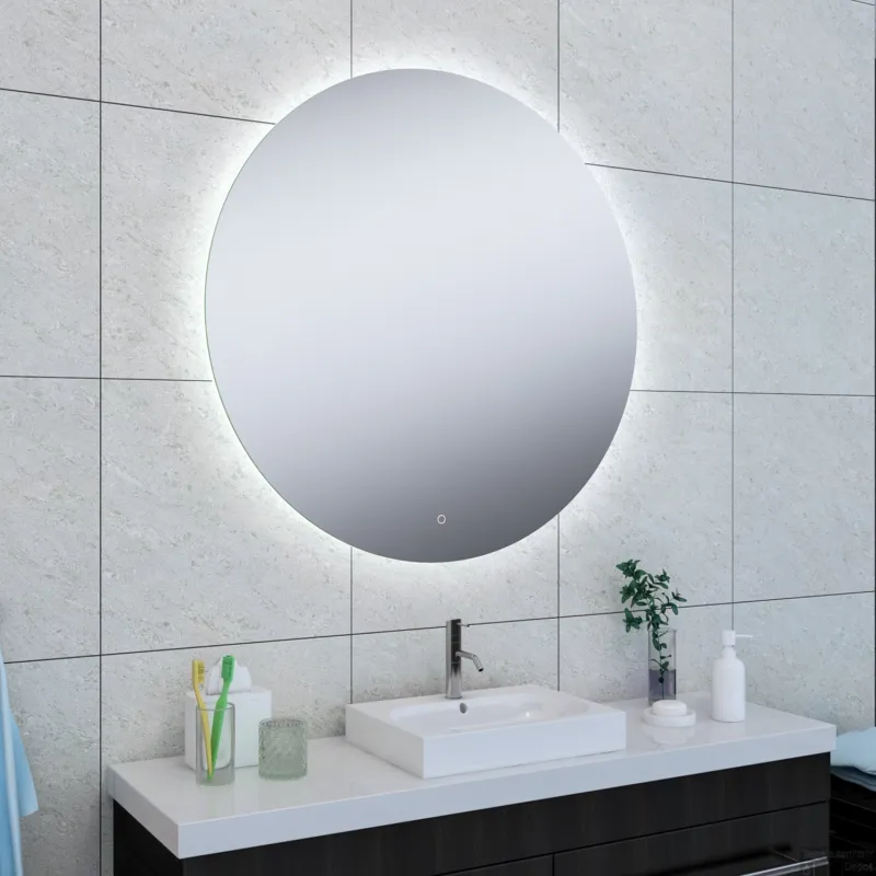 Direct Beschikbaar Ronde Spiegel Wiesbaden Soul met LED Verlichting en Verwarming 100 cm