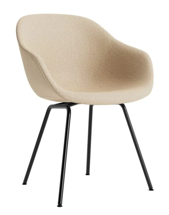 HAY AAC 227 eetkamerstoel-Black chromed steel-Hallingdal 220 Direct Beschikbaar
