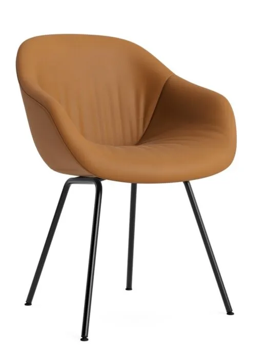 Nieuw HAY AAC 227 Soft eetkamerstoel-Sense Cognac-Zwart gepoedercoat