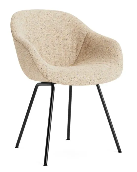 HAY AAC 227 Soft eetkamerstoel-Bolgheri LGG60-Zwart gepoedercoat Flitsaanbieding