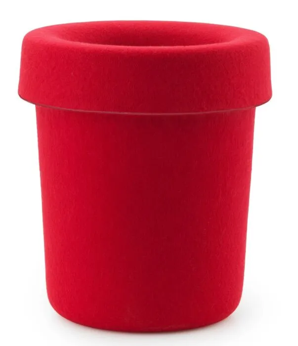 Normann Copenhagen Hide prullenbak-Bright Red Exclusieve Aanbieding