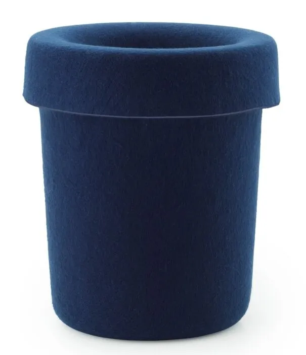 Normann Copenhagen Hide prullenbak-Dark Blue Goedkoop