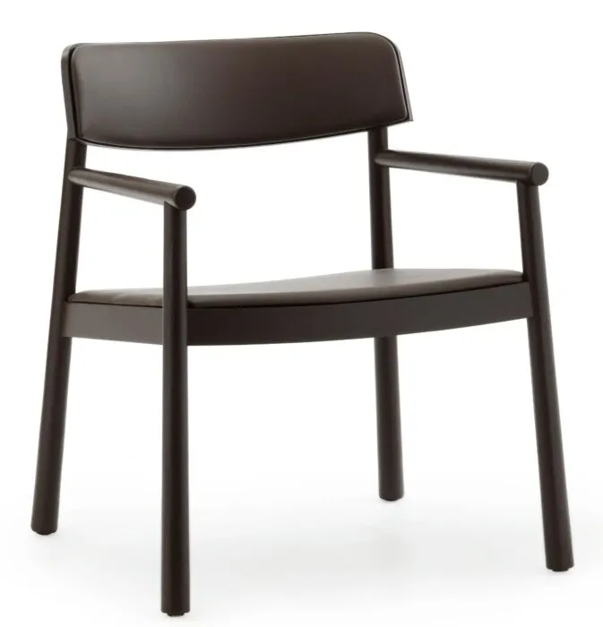 Normann Copenhagen Timb fauteuil bekleed-Brown Exclusieve Aanbieding