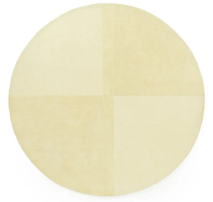 Normann Copenhagen Level vloerkleed-Ø 280 cm-Light Yellow Actieprijs