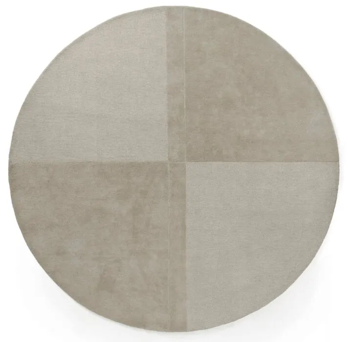 Koop Online Normann Copenhagen Level vloerkleed-Ø 280 cm-Warm Grey