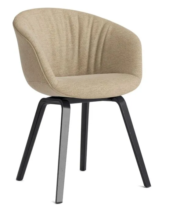 Direct Beschikbaar Hay AAC 23 Soft stoel-Turf sand-Zwart eiken