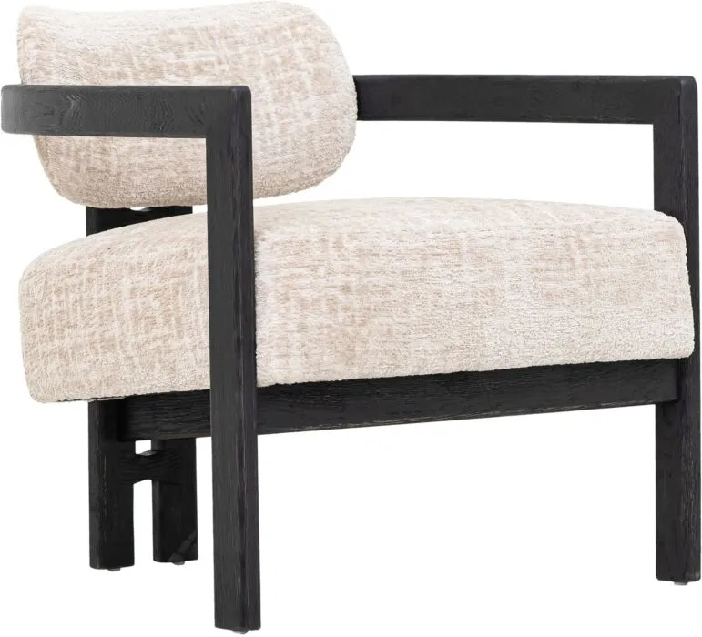 Hoge Kwaliteit Must Living Kelly fauteuil-Zwart - Luxor Sand