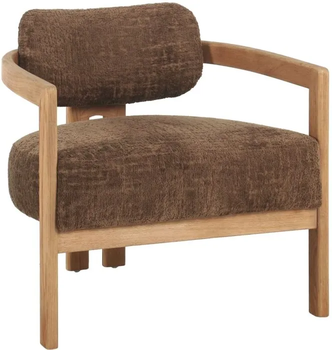 Speciale Aanbieding Must Living Kelly fauteuil-Natural - Luxor Hazelnut