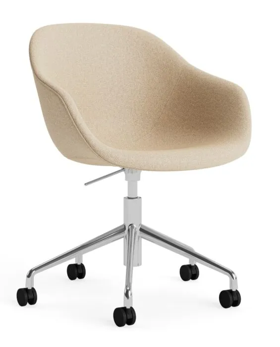 HAY AAC 253 stoel-Hallingdal 220-Polished aluminium Beperkte Voorraad