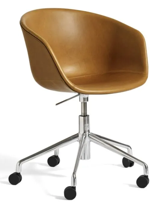 Hay AAC 53 stoel-Sense Cognac-Polished aluminium Beste Prijs
