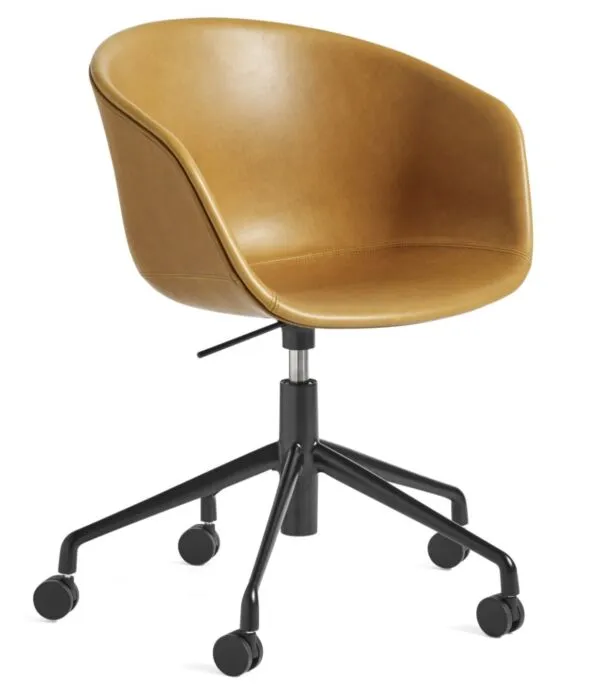 Laatste Kans Hay AAC 53 stoel-Sense Cognac-Black powder coated aluminium