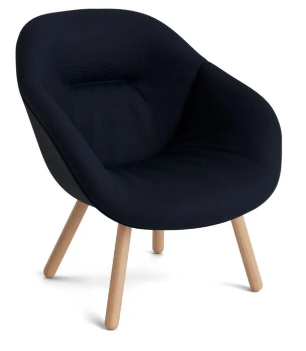 Hay AAL 82 Soft stoel-Maglia Blue black-Water-based gelakt eikenhout Koop Vandaag