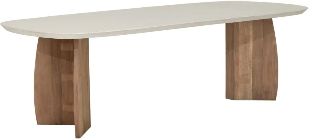 Direct Beschikbaar vanHarte Nova eettafel-Travertijn top-250 cm