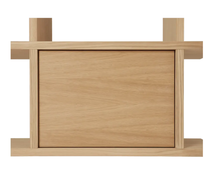 Aanbieding Ferm Living Kona boekenkast inzetstuk-Natural Oak