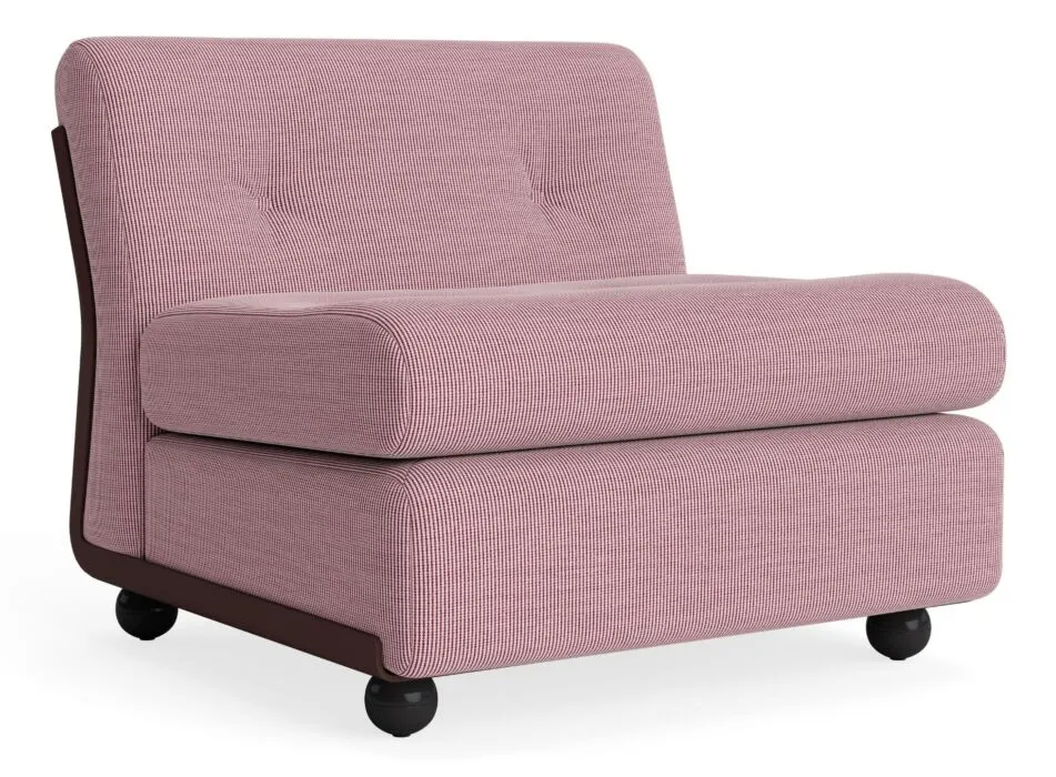 HAY Amanta fauteuil - Burgundy onderstel-Yuma - 1851 Direct Verzonden