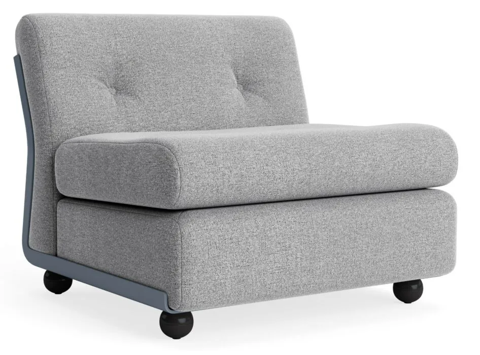 Beste Prijs HAY Amanta fauteuil - Frost Blue onderstel-Hallingdal 130