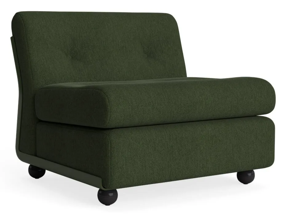 HAY Amanta fauteuil - Bottle Green onderstel-Turf - Dark Green Bestseller