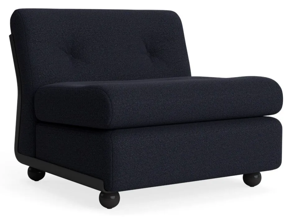 HAY Amanta fauteuil - Anthracite onderstel-Turf - Blue Red Rechtstreeks Van De Fabrikant