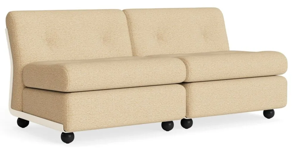 HAY Amanta 2-zits bank - Cream Beige onderstel-Vanir - 413 Meest Verkocht