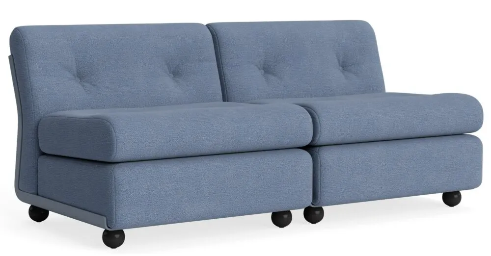 Populair HAY Amanta 2-zits bank - Frost Blue onderstel-Osumi - 30