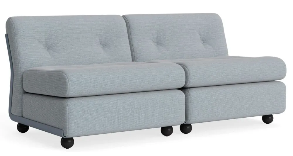 Populair HAY Amanta 2-zits bank - Frost Blue onderstel-Naveli - 723