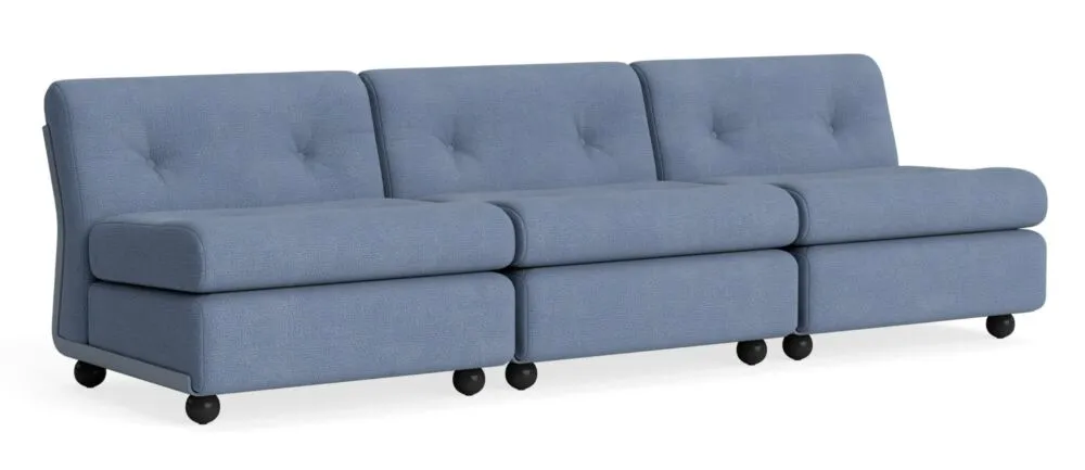 HAY Amanta 3-zits bank - Frost Blue onderstel-Osumi - 30 Koop Vandaag