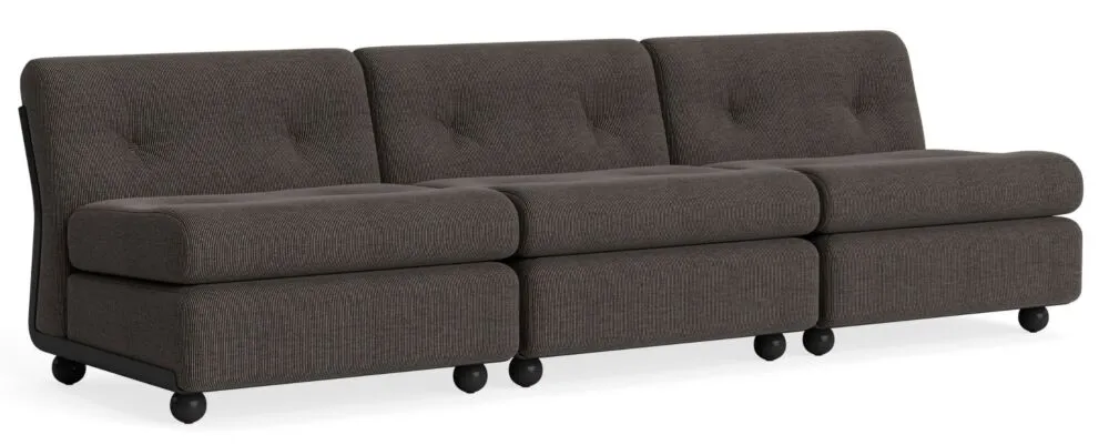 HAY Amanta 3-zits bank - Anthracite onderstel-Yuma - 1010 Betaalbaar
