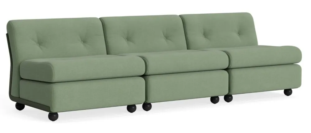 Populair HAY Amanta 3-zits bank - Bottle Green onderstel-Osumi - 27