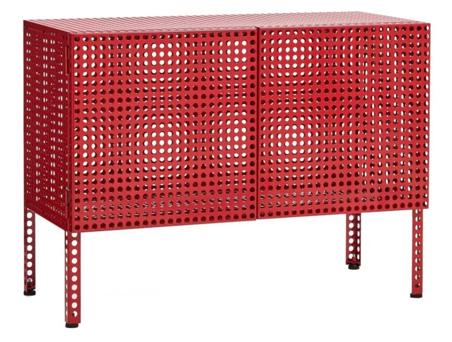 Aanbieding HAY Perforated dressoir small-Wine red