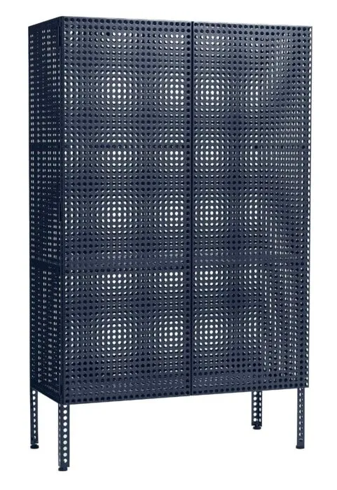 Beste Prijs HAY Perforated dressoir large-Steel blue
