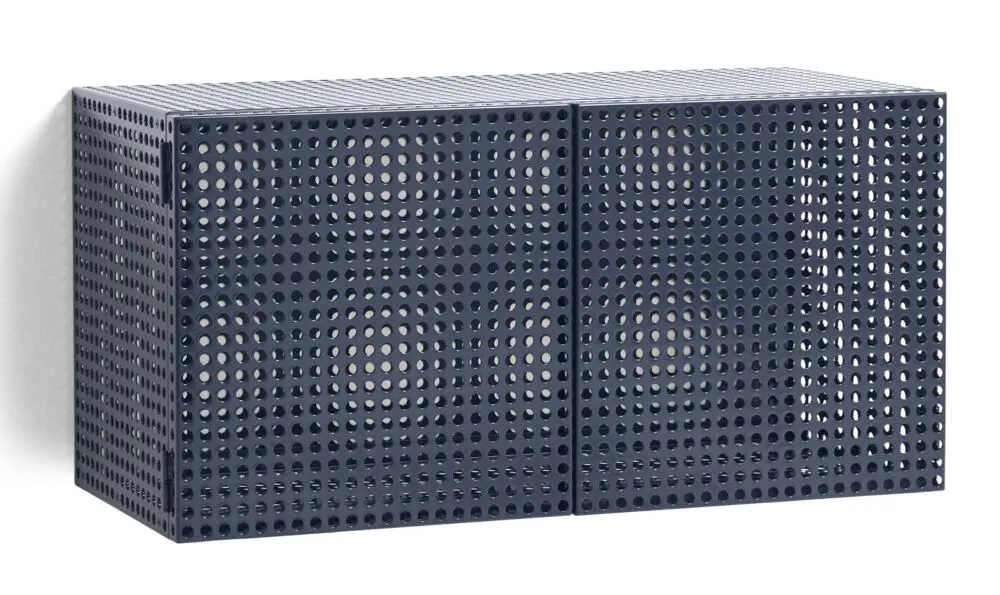 Nieuw HAY Perforated wandkast small-Steel blue