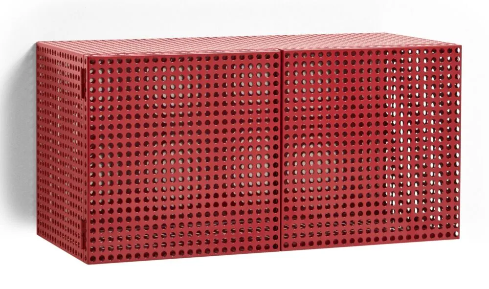 Nieuw HAY Perforated wandkast small-Wine red