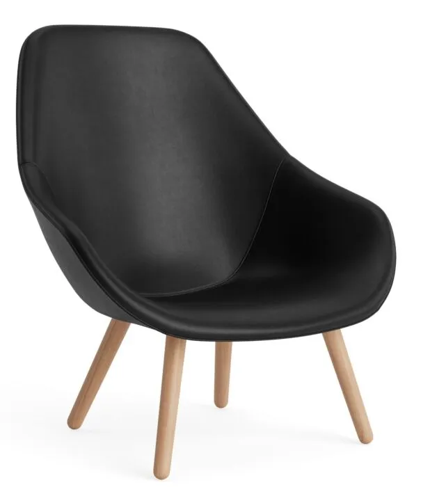 Rechtstreeks Van De Fabrikant HAY AAL 92 fauteuil-Sierra SI1001-Water-based gelakt eikenhout
