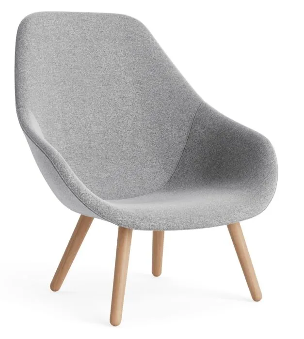 HAY AAL 92 fauteuil-Hallingdal 130-Water-based gelakt eikenhout Seizoensaanbieding